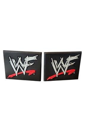 (2) 1998 Jakks WWF Stand Base For Wrestling Action Figure Vintage Collectible
